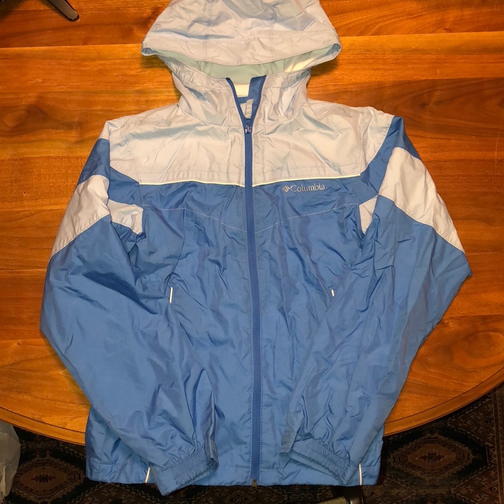 Kids blue Columbia raincoat